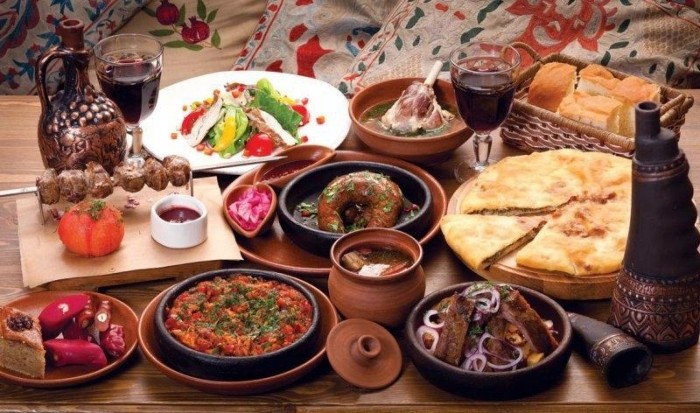 Дагестанская кухня в гостинице «Адмирал» — Гостиничный комплекс «Адмирал» в Махачкале